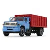 B2b Replicas 1 By 34 Scale First Gear - 1970s Chevrolet C65 Grain Truck With Corn Load Baby Blue & Red