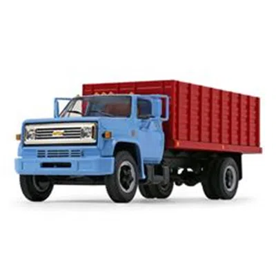 B2b Replicas 1 By 34 Scale First Gear - 1970s Chevrolet C65 Grain Truck With Corn Load Baby Blue & Red