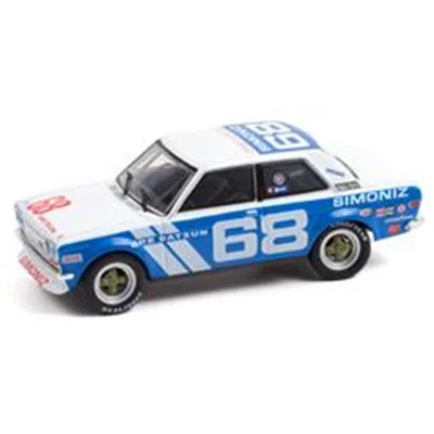 B2b Replicas 1 By 43 Scale Greenlight - 1972 Datsun 510 Diecast Model Car White & Blue