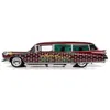 B2b Replicas Auto World Rat Fink 1959 Cadillac Eldorado Hearse Model Car - Black Red & Green