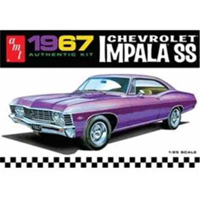 B2b Replicas B2breplicas Amt 1967 Chevy Impala Stainless Steel Plastic Model
