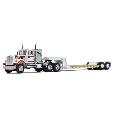 B2b Replicas B2breplicas Dcp Western Star 4900 Model Truck White & Orange