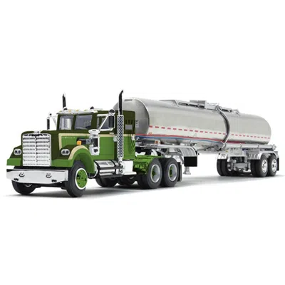 B2b Replicas B2breplicas Dcp White Western Star 4900 Model Truck Dark Green & Olive