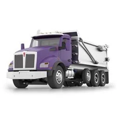 B2b Replicas B2breplicas Die Cast Promotions Truck Model For Kenworth T880 Rogue Dump Truck Purple & Chrome