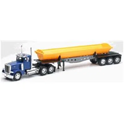 B2b Replicas B2breplicas New-ray Peterbilt 379 Truck With A Side Dump Trailer Model