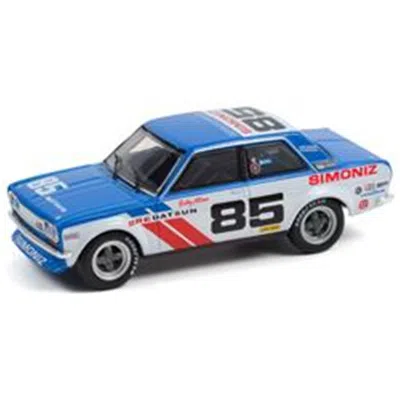 B2b Replicas Bre 1972 Datsun 510 85 Bobby Allison Model Car White & Blue