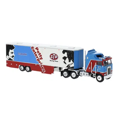 B2b Replicas Brekina Stp Racing Team 1980 Kenworth K100 Aerodyne Renntransport