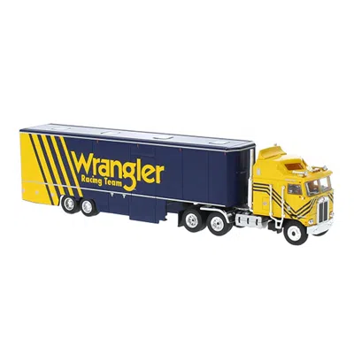 B2b Replicas Brekina Wrangler Racing Team 1980 Kenworth K100 Aerodyne Renntransport