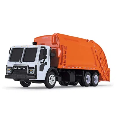 B2b Replicas First Gear Mack Lr Refuse Truck White & Orange