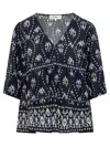 BA&AMP;SH BLOUSE WITH SCARF STYLE PRINT