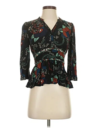 Pre-owned Ba&sh 3/4 Sleeve Blouse In Black