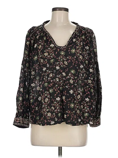Pre-owned Ba&sh 3/4 Sleeve Blouse In Black