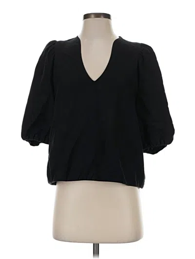 Pre-owned Ba&sh 3/4 Sleeve Blouse In Black