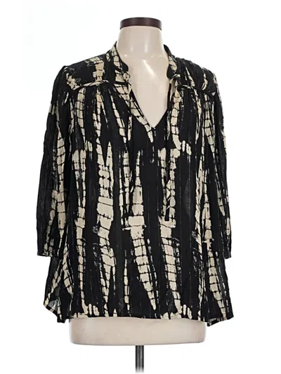 Pre-owned Ba&sh 3/4 Sleeve Blouse In Black