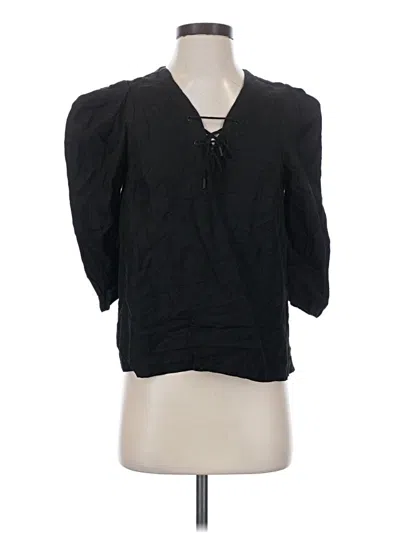 Pre-owned Ba&sh 3/4 Sleeve Blouse In Black