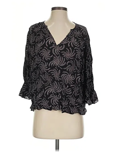 Pre-owned Ba&sh 3/4 Sleeve Blouse In Black