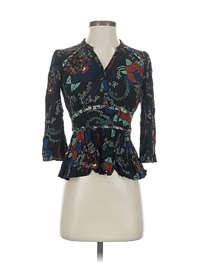 Pre-owned Ba&sh 3/4 Sleeve Blouse In Blue