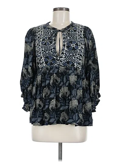 Pre-owned Ba&sh 3/4 Sleeve Blouse In Blue