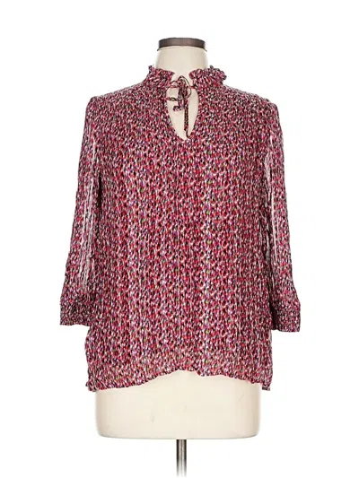 Pre-owned Ba&sh 3/4 Sleeve Blouse In Burgundy