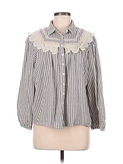 Pre-owned Ba&sh 3/4 Sleeve Blouse In Gray