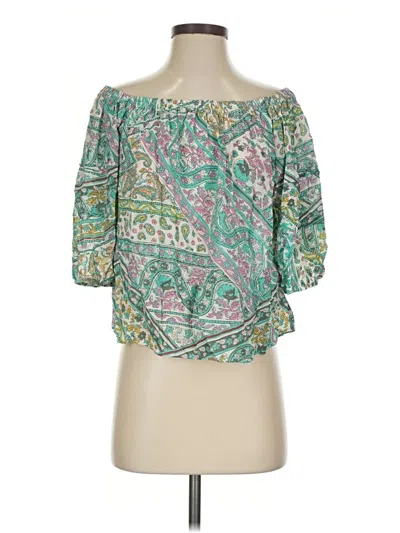 Pre-owned Ba&sh 3/4 Sleeve Blouse In Green