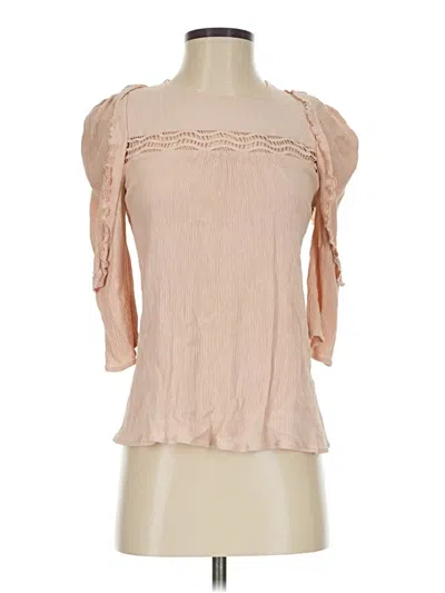 Pre-owned Ba&sh 3/4 Sleeve Blouse In Pink