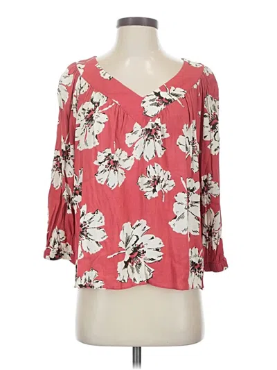 Pre-owned Ba&sh 3/4 Sleeve Blouse In Pink