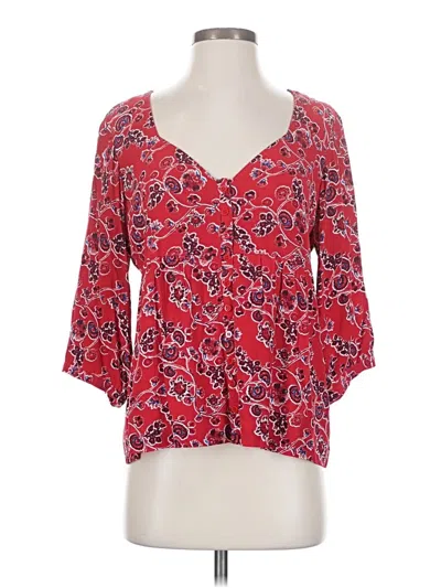 Pre-owned Ba&sh 3/4 Sleeve Blouse In Red