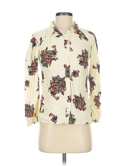 Pre-owned Ba&sh 3/4 Sleeve Blouse In White