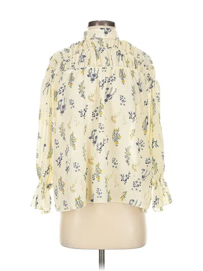 Pre-owned Ba&sh 3/4 Sleeve Blouse In White