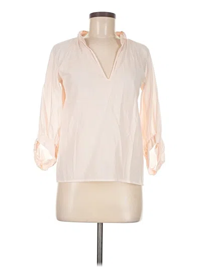Pre-owned Ba&sh 3/4 Sleeve Blouse In White