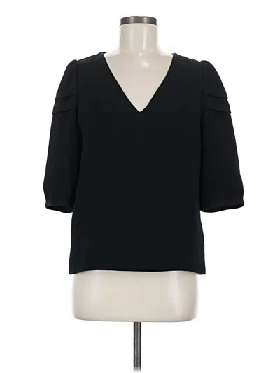 Pre-owned Ba&sh 3/4 Sleeve Top Black V Neck Tops