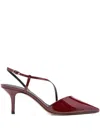 Ba&sh 70mm Colce Patent-leather Cross-strap Sandals