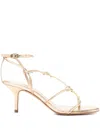 Ba&sh 80mm Knotted Leather Sandals In Neutral