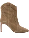Ba&sh 85mm Pointed Ankle Boots In Brown