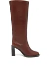 Ba&sh 90mm Celoria Block-heel Boot In Brown
