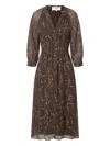 Ba&sh Kleid Mit Abstraktem Print In Brown