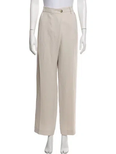 Pre-owned Ba&sh Acetate Wide Leg Pants In Neutrals