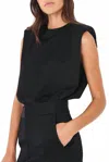 Ba&sh Air Top In Black In Black