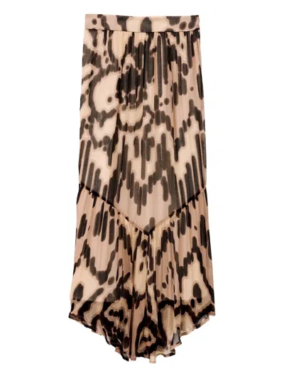 BA&SH ALEY PRINTED MAXI SKIRT