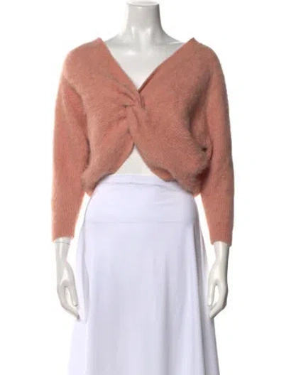 Pre-owned Ba&sh Alpaca Crew Neck Sweater In Pink