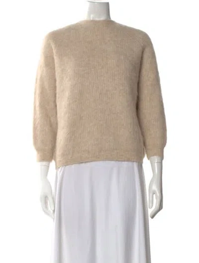 Pre-owned Ba&sh Alpaca Crew Neck Sweater W/ Tags In Neutral