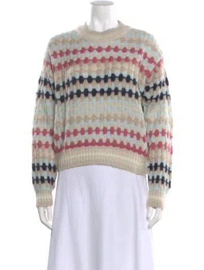 Pre-owned Ba&sh Alpaca Patterned Sweater In Neutral
