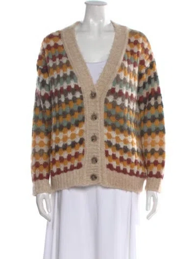 Pre-owned Ba&sh Alpaca Patterned Sweater In Neutral