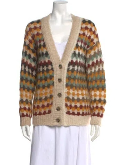 Pre-owned Ba&sh Alpaca Patterned Sweater In Neutral