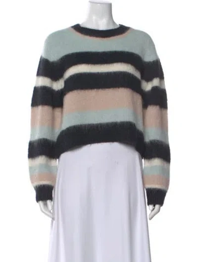 Pre-owned Ba&sh Alpaca Striped Sweater In Blue