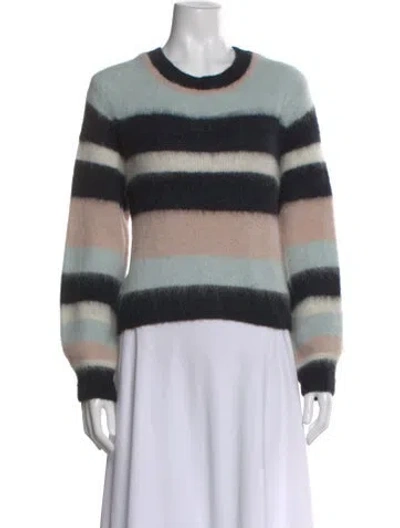 Pre-owned Ba&sh Alpaca Striped Sweater In Blue