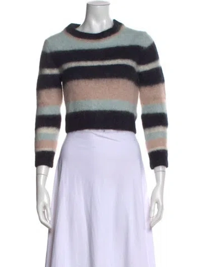 Pre-owned Ba&sh Alpaca Striped Sweater In Multi