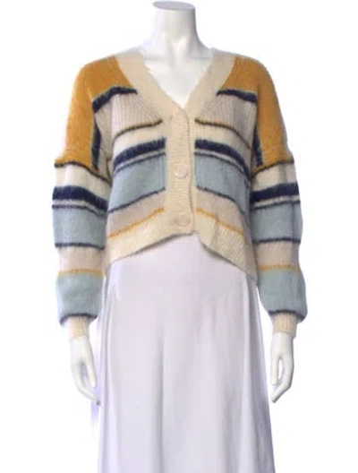 Pre-owned Ba&sh Alpaca Striped Sweater In Neutrals