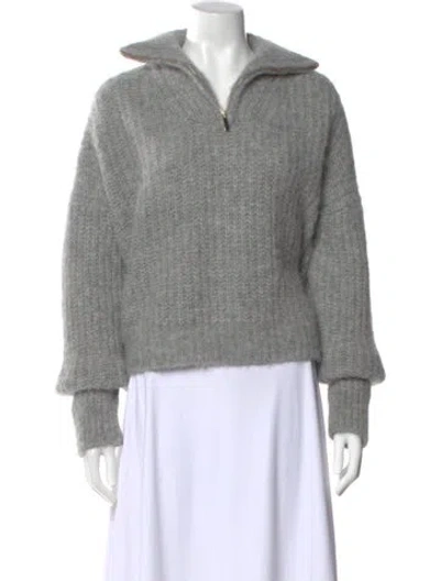 Pre-owned Ba&sh Alpaca Sweater In Gray